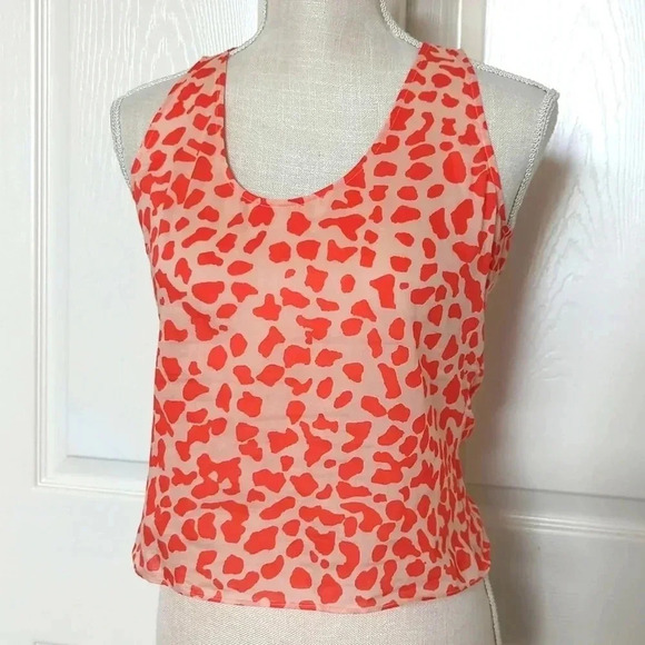 Diane vonFurstenberg Silk Giraffe Print Tank - Picture 1 of 5